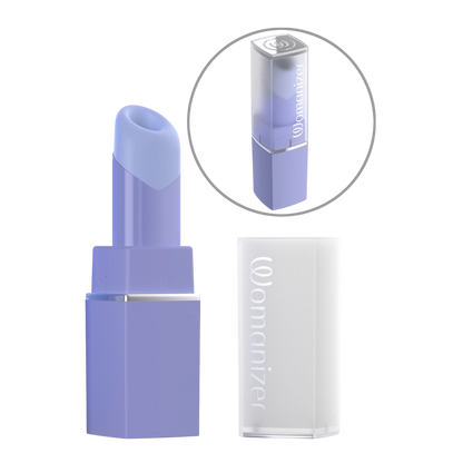 Womanizer Beauty violet, stimulateur clitoridien design rouge a levres avec capuchon transparent - Oh My God'Z