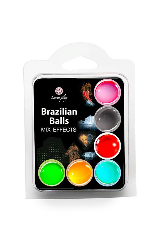 6 Brazilian balls avec effets différents (froid, Iceberg, chaud & froid, chaud, vibrations) - Oh My God'Z - sextoys