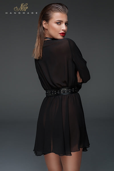 Oh My God'Z - Robe - Mini robe Choker - noir - taille 36 au 46 - femme - sexy - érotique