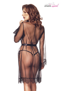 Oh My God'Z - Nuisette déshabillée - Taya - noir - nuisette - string - femme - sexy - érotique -  taille 40 au 46