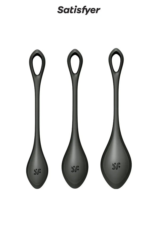 Oh My God'Z - Kit d'entrainement pelvien - Yoni Power 2 Noir  - sextoys