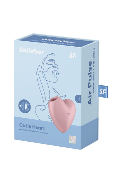 Oh My God'Z - Double stimulateur - Cutie Heart -stimulation clitoris - air pulsé - vibrations
